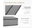 Advwin Mattress Single Size 25CM Bed 7-Zone Memory Foam Euro Top Pocket Spring Medium Firm