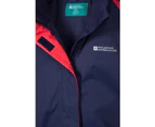 Mountain Warehouse Girls Snowproof Ski Jacket 100% Polyester Microfleece Lining - Navy