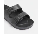 Target Kids Youth EVA Double Buckle Sandals - Black