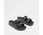 Target Kids Youth EVA Double Buckle Sandals - Black