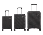 Atlas Performance 3-Piece Hardcase Luggage/Suitcase Set - Black