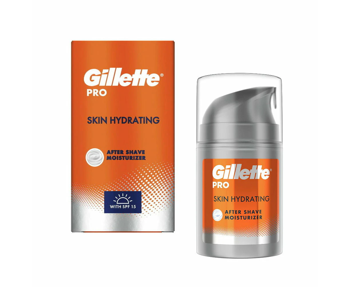 Gillette Pro Skin Hydrating Aftershave Moisturizer with SPF 15 50ml