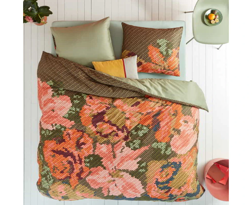 Oilily Embroidered Flower Multi Quilt Cover Set Queen