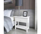 Bedside Cabinets 2 pcs Wood White