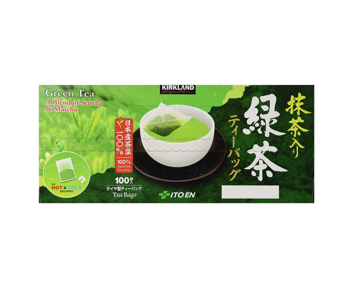 Kirkland Signature Green Tea Sencha and Matcha Tea Bags 100 ct.