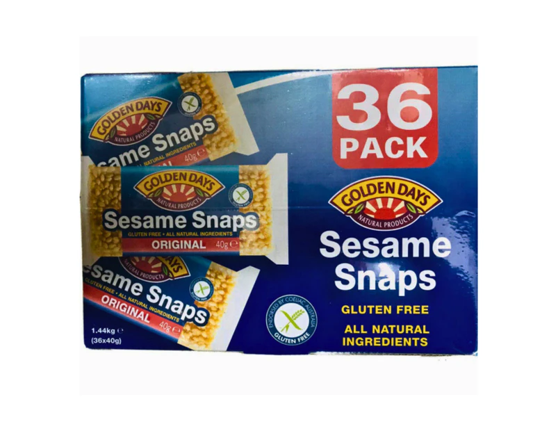 Golden Days Sesame Snaps 36 Pack, 1.44kg