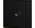 vidaXL Bedside Tables 2 pcs Solid Pinewood 40x30x61 cm Black