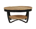 vidaXL Coffee Table 65 cm Solid Rough Mango Wood