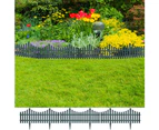 vidaXL 17 pcs Lawn Dividers 10 m Green