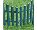 vidaXL 17 pcs Lawn Dividers 10 m Green