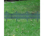 vidaXL 17 pcs Lawn Dividers 10 m Green