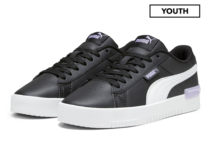Puma Youth Girls' Jada Sneakers - Black/White/Vivid Violet