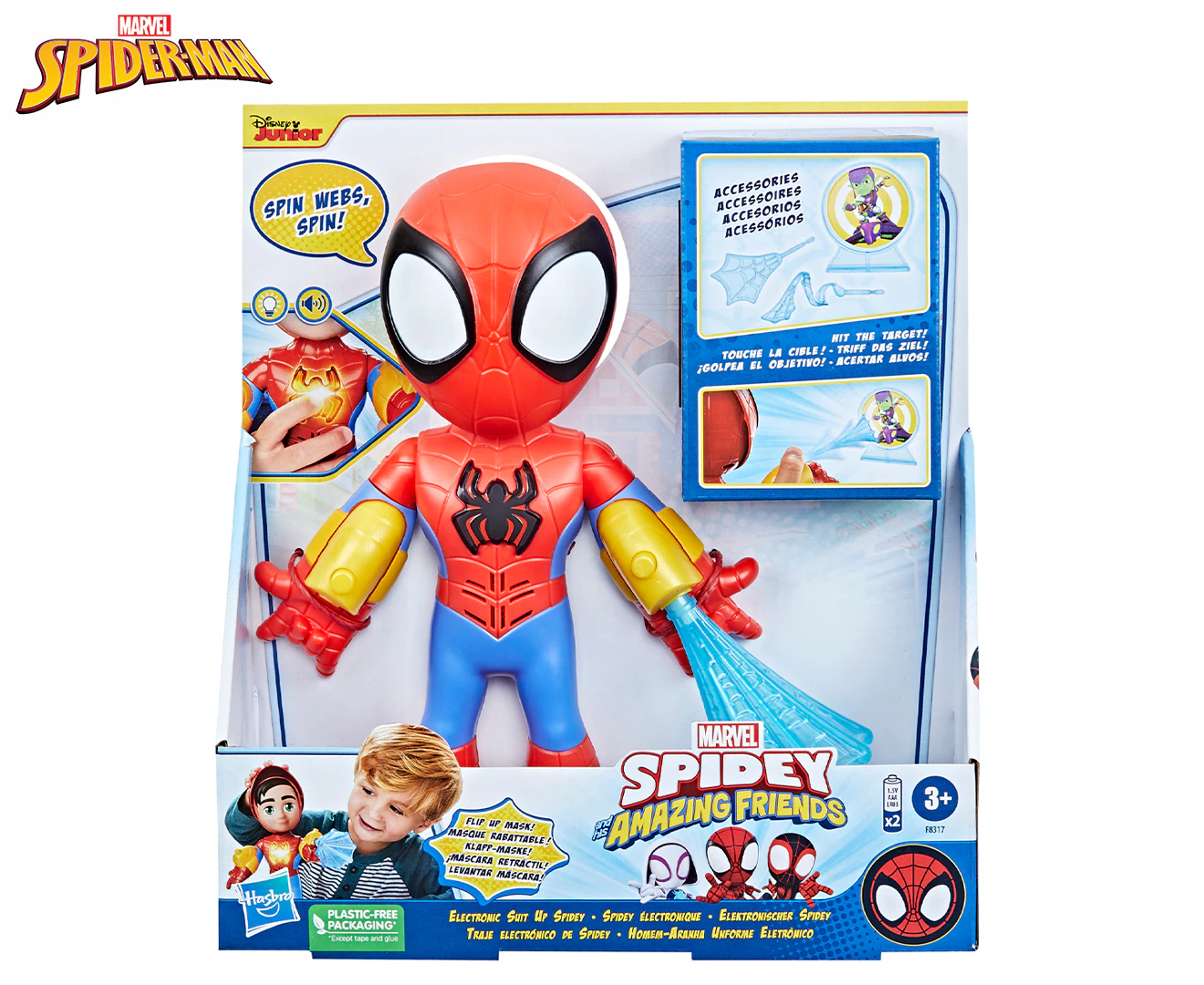Clementoni - Puzzle 3D 104 pièces The Amazing Spiderman: Arachnid abilities