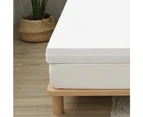 8cm Memory Foam Topper with Bamboo Mattress Cover - Queen