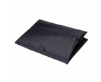 Round Outdoor Fire Pit Cover - Wind and Tear Resistant, and PVC with Drawstring - Black - 75*30cm