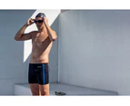 DECATHLON NABAIJI Men's Swimming Boxer Shorts Long - 500 Yoko - Black