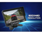 Elinz 7" Monitor HD 12V/24V Reversing CCD Eyeball Camera (BLACK) Truck Caravan