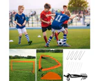 ADVWIN 2 Pack Soccer Goal Quick Set Up football Net for Backyard Games and Training Goals for Kids and Youth Soccer Practice