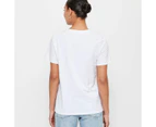 Target Australian Cotton Classic Crew Neck T-Shirt - White