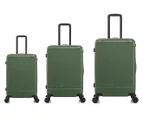 Atlas Enduro 3-Piece Hardcase Luggage/Suitcase Set - Green