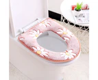 Universal Floral Toilet Seat To Keep Your Toilet Warm And Comfortable, Warm Toilet Seat,Coffee Color Sunflower