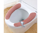 Winter Cute Toilet Sticker Plush Waterproof Household Toilet Cover,Style5