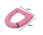 Bathroom Soft Thicker Warmer Toilet Seat Cover Pad Home Decoration Toilet Seat Cover Pad,Pink