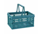 2pc 44cm Folding Storage Carry Basket/Container Organisation Assorted