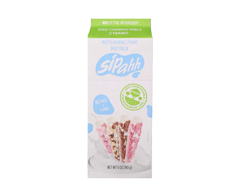 Sipahh Milk Flavouring Straws Multipack 40 straws 140g
