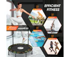 48 Inch Trampoline Mini Fitness Rebounder for Adults Kids Home Gym Workout Indoor Exercise Foldable Adjustable Handrail Genki