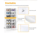 Advwin 27PCS Plastic Shoe Box Shoe Storage Box Home Sneaker Display Box Stackable Organiser Clear