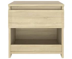vidaXL Bedside Cabinet Sonoma Oak 40x30x39 cm Engineered Wood