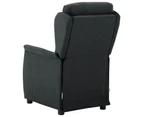 vidaXL Massage Chair Dark Grey Fabric