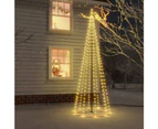 vidaXL Christmas Cone Tree Warm White 310 LEDs 100x300 cm