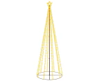 vidaXL Christmas Cone Tree Warm White 310 LEDs 100x300 cm