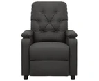 vidaXL Massage Chair Dark Grey Fabric