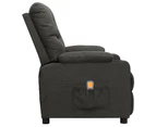 vidaXL Massage Chair Dark Grey Fabric