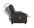 vidaXL Massage Chair Dark Grey Fabric