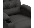 vidaXL Massage Chair Dark Grey Fabric