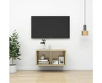 Wall-mounted TV Cabinet Sonoma Oak 37x37x72 cm Engineered Wood