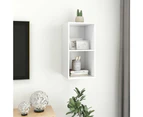 Wall-mounted TV Cabinet White 37x37x72 cm Engineered Wood