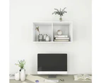 Wall-mounted TV Cabinet White 37x37x72 cm Engineered Wood