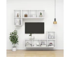 Wall-mounted TV Cabinet White 37x37x72 cm Engineered Wood