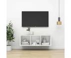 Wall-mounted TV Cabinet White 37x37x107 cm Engineered Wood