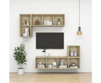 Wall-mounted TV Cabinet Sonoma Oak 37x37x72 cm Engineered Wood