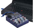 ICM UM-35 4-Channel Mixing Console USB Recording Interface Mini Portable - Black