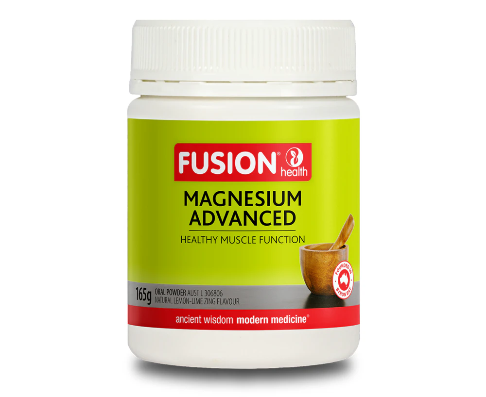 Fusion Health Magnesium Advanced Lemon-Lime Zing with Coconut Water 165g