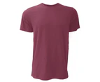 Canvas Unisex Jersey Crew Neck T-Shirt / Mens Short Sleeve T-Shirt (Maroon) - BC163