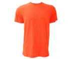 Canvas Unisex Jersey Crew Neck T-Shirt / Mens Short Sleeve T-Shirt (Coral) - BC163