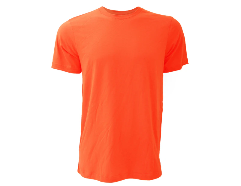 Canvas Unisex Jersey Crew Neck T-Shirt / Mens Short Sleeve T-Shirt (Coral) - BC163